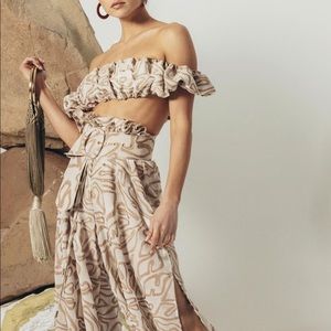 NWT Cult Gaia Lyndi Print Harem Pants